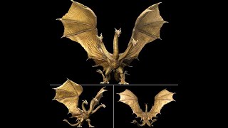 Chou Gekizou Series King Ghidorah 2019 Complete Figure [upl. by Maryellen]