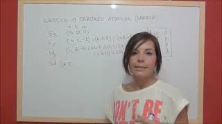 QUIMICA Ejercicio 11 Estructura atómica  Ordenación orbitales atómicos orden creciente de energía [upl. by Knah]