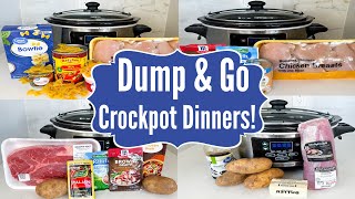 6 DUMP amp GO CROCKPOT DINNERS  The EASIEST Tasty Slow Cooker Recipes  Julia Pacheco [upl. by Hills]