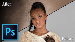 How to Add a Background Texture to a Portrait in Photoshop [upl. by Sulamith196]