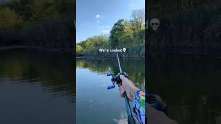 20 year old dock no paddles😂 we risked it for the fish😎 fishing outdoors fishingvideo [upl. by Namrac]