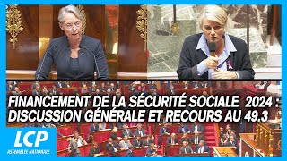 Financement de la Sécurité sociale pour 2024  discussion générale et recours au 493  24102023 [upl. by Nolla]