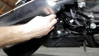 TAB Performance Exhaust Installation on VROD Muscle [upl. by Michaud236]