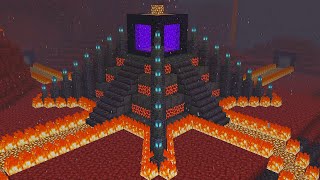 Como fazer ALTAR DO NETHER no Minecraft [upl. by Ayihsa]