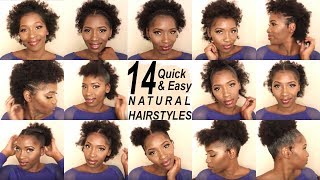 Easy Top Knot Bun Hairstyle on Short 4c Natural Hair  NO Heat [upl. by Gluck866]