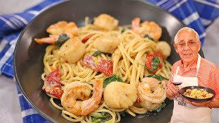 Spaghetti with Shrimp and Scallops [upl. by Drahsar]