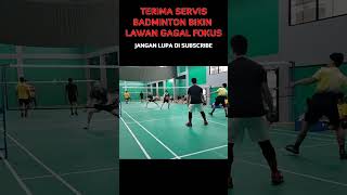 return servis badminton bikin gagal fokus shorts badmintonindonesia badmintonmania [upl. by Dibbell]