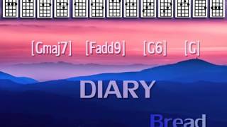 Bread  DIARYUkulele PlayAlong wEasy Chords [upl. by Katushka]