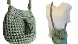 Sac au crochet quotTressé quot [upl. by Eeslehc]