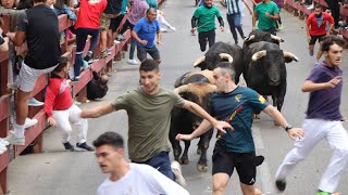 Segundo Encierro de las Ferias de Alcalá de Henares 2023 [upl. by Custer]