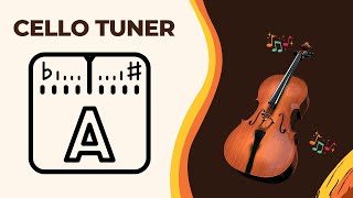 Free Cello Tuner C G D A Tuning [upl. by Weixel694]