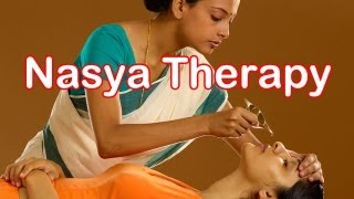 Charak Nasya Ayurvedic Therapy for Migraine Loss of Hair Memory Loss [upl. by Alahs]