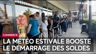 La météo estivale booste le démarrage des soldes [upl. by Wehtam325]