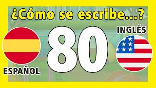 Cómo Se Escribe El Número 80😁🧠👁️En Español e Inglés  OCHENTA  EIGHTY [upl. by Chester]