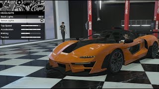 GTA 5  DLC Vehicle Customization  Progen Emerus McLaren Senna and Review [upl. by Auoh]