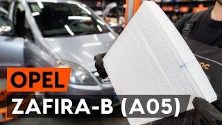 How to change pollen filter  cabin filter on OPEL ZAFIRAB 2 A05 TUTORIAL AUTODOC [upl. by Akiria424]