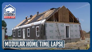 Time Lapse Of New Modular Home Being Built [upl. by Niaz]