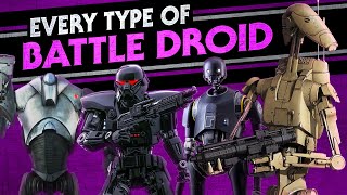 Every Battle Droid in Star Wars [upl. by Clie784]