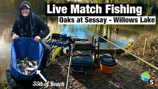 Live Match Fishing Commercial Silver Fish Oaks at Sessay  Willows Lake [upl. by Yaker968]