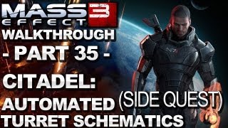 Mass Effect 3  Citadel Cerberus Automated Turret Schematics  Walkthrough Part 35 [upl. by Tomkin]