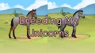 Breeding Unicorns Some Rambling as well  Howrse Gameplay [upl. by Enra]