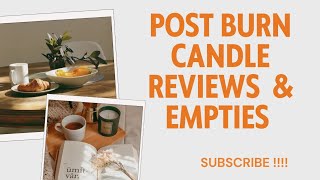 Post Burn Candle Reviews amp Empties bathandbodyworks goosecreek candles candlereview reviews [upl. by Eittol]