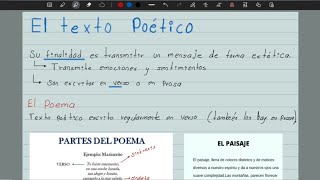 El TEXTO POÉTICO  Análisis Intratextual del POEMA  Examen UNAM [upl. by Nawak]