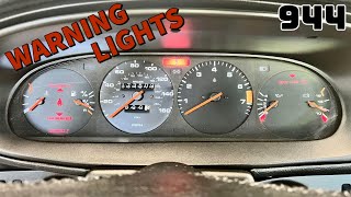 Porsche 944 – Dashboard Warning Lights Explained [upl. by Hannahoj]