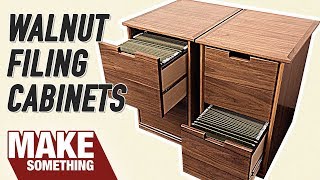 How to Make a Filing Cabinet  Easy Woodworking Project [upl. by Anar614]