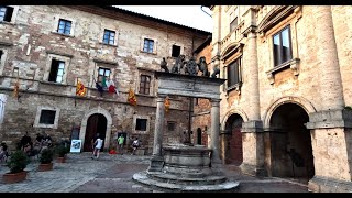 Montepulciano 4K  Tuscany Italy  Sunset Walking Tour [upl. by Enetsirhc]