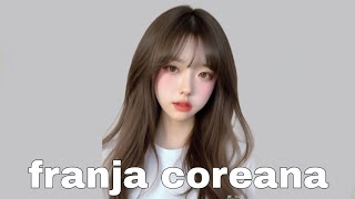 TUTORIAL de franja das coreana [upl. by Aryaz274]