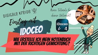 iDoceo Tutorial für Lehrer  Digitaler Lehrerplaner  wie erstelle ich ein Notenbuch mit Gewichtung [upl. by Rafaello]