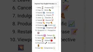 improve your English vocabulary  vocabulary words  words with synonym [upl. by Novad733]