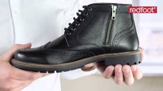 Mens Leather Brogue boots [upl. by Ayotac156]