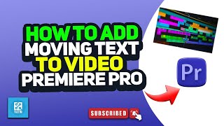 Add moving text to video premiere pro 2024 [upl. by Stalk]