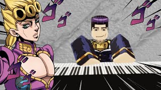 giornos theme piano tutorial easy  Jujutsu shenanigans [upl. by Ylro417]