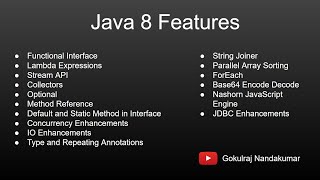 Java 8 Features java java8 javastreams [upl. by Nosaj761]