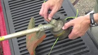 Stihl Line Trimmer How to Quickly Exchange the Head in 20 seconds [upl. by Etep634]