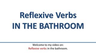 German Reflexive Verbs in the bathroom with accusative and dativeReflexive Verben [upl. by Nelrac387]