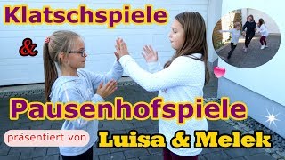 Lustige Klatschspiele amp Pausenspiele  Luisa und Melek [upl. by Rexford209]