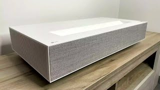 LG CineBeam HU915QE  Ultra Short Throw Laser Projector with 3700 Lumens 2022 [upl. by Ybsorc]