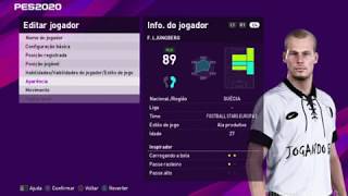 PES 2020  F LJUNGBERG V2 Face e Stats  EFootball [upl. by Eilesor]