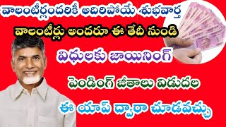 వాలంటీర్లు అందరికీ అదిరిపోయే శుభవార్త పెండింగ్ జీతాలు విడుదల ఈ యాప్ ద్వారా చూడవచ్చుAP valentry [upl. by Arvid]