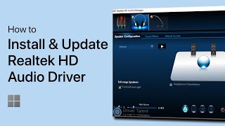 How to Download and Install Realtek HD Audio Driver on Windows 11 [upl. by Esadnac]