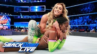 Naomi vs Carmella SmackDown LIVE Aug 8 2017 [upl. by Siravrat]