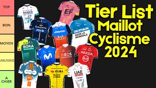 QUEL EST LE PLUS BEAU MAILLOT DU PELOTON   TierList Maillots 2024 [upl. by Attelrak]