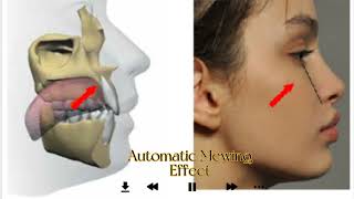 Automatic Mewing Facial Reconstruction sharp defined jawline face symmetry subliminal [upl. by Calida]