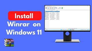 How to Download and Install Winrar for Free on Windows 11 New  Use of Winrar [upl. by Funch]