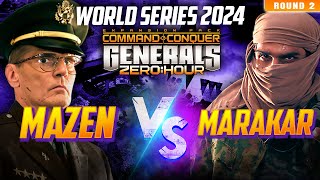 🔴 LIVE  CampC Generals Zero Hour World Series 2024  Mazen vs Marakar  Round 2 [upl. by Kinata701]