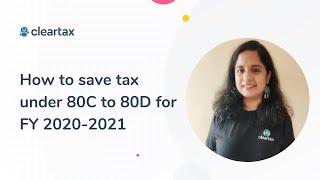 How to Save Tax under Section 80C 80E 80G 80DDB  FY 202021  Income Tax Deductions amp Act [upl. by Duma824]